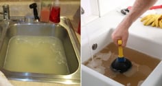 Đổ thứ này vào bồn rửa bát, mỡ đóng trong đường ống tan sạch, vừa thông tắc vừa khử mùi hôi