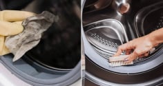 Gioăng cao su máy giặt bị mốc, dùng thứ này thoa lên bề mặt, bẩn mấy cũng sạch