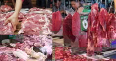 Vì sao ngoài chợ người bán thường treo thịt bò lên cao, còn thịt lợn lại để trên bàn?
