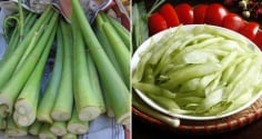 Ngâm dọc mùng trong loại nước này, ăn không bị ngứa, nấu chín vẫn giòn ngon