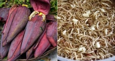 Hoa chuối thái ra ngâm trong nước pha loại gia vị này, để lâu vẫn trắng giòn, không bị thâm đen