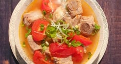 Cách nấu canh dưa chua sườn non