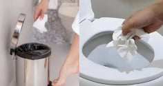 Giấy vệ sinh dùng xong nên vứt vào bồn cầu hay vứt vào thùng rác?