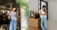Công thức mix quần jeans ống rộng cho mùa hè: Mặc mát mà vẫn thời thượng