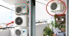 Những nhà lắp điều hòa ở ban công cần chú ý điều này