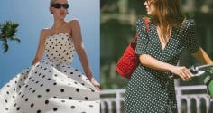Váy chấm bi trở lại mạnh mẽ: Bí quyết diện họa tiết kinh điển mà không lo lỗi mốt