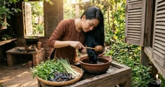 Chỉ cần vài lá hương nhu: Tóc rụng theo nắm cũng giảm dần sau thời gian ngắn