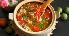 Cách nấu canh sấu sườn non ngon