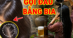 Mẹo dùng bia ủ tóc, kích thích tóc con mọc tua tủa, không bết dính
