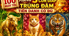 100 ngày tới: Mừng 3 con giáp trúng đậm Tiền Danh có đủ