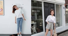 Áo thun trắng – món đồ cơ bản nhưng luôn dẫn đầu xu hướng thời trang mùa hè