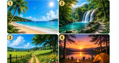 Quiz: Chọn 1 khung cảnh mùa hè bạn yêu thích nhất để khám phá khả năng vượt khó của bản thân