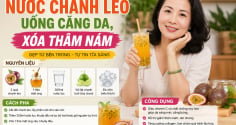 Cách pha nước chanh leo uống căng da, xóa thâm nám