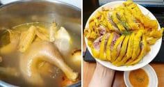 Cách luộc gà ngon, thịt dai ngọt , không nứt da, không đỏ xương
