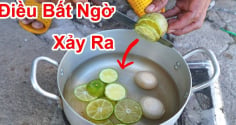 Tại sao nên cho vài lát chanh tươi vào nồi luộc trứng?