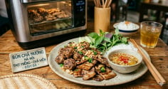 Cách làm chả nướng bằng nồi chiên không dầu mềm mọng, vàng óng mà không bị khô