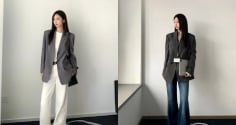 Màu xám lên ngôi trong xu hướng officecore, mang đến vẻ thanh lịch và quyền lực cho phụ nữ hiện đại