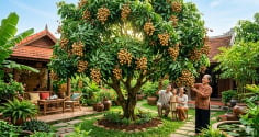 Trồng xoài hay nhãn trong sân nhà? Loại nào vừa cho bóng mát vừa dễ thu hoạch?