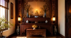Vì sao người xưa lại sợ ánh sáng mạnh ở phòng thờ? Những lưu ý quan trọng khi bố trí ban thờ
