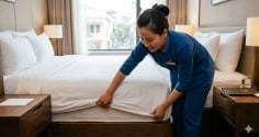 Tại sao khách sạn luôn 'nhét' chặt chăn ga xuống đệm? Hóa ra không phải chỉ để cho đẹp!