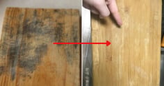 Thớt gỗ bị mốc đừng vứt đi: Đổ thứ này lên, thớt sạch như mới, an toàn sức khoẻ