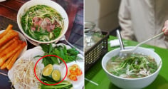 Tại sao ăn phở gà thì vắt chanh, ăn phở bò lại cho giấm?