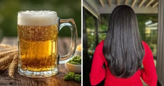 Cách gội đầu bằng bia trị sạch gàu, dưỡng tóc suôn mượt, tóc con mọc lên tua tủa