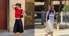 Chân váy midi trở thành món đồ được yêu thích mùa hè, giúp phụ nữ ngoài 30 thêm thanh lịch và cuốn hút
