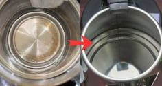 Cách làm sạch cặn bẩn trong ấm siêu tốc không cần cọ rửa