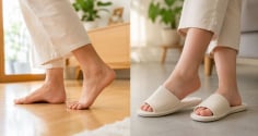 Nên đi chân trần hay đi dép trong nhà?