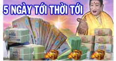 5 ngày tới: 3 con giáp đời sang trang mới đếm tiền mỏi tay