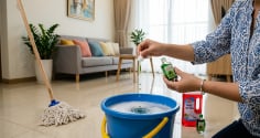 Cho vài giọt dầu gió vào nước lau nhà: Mẹo nhỏ giúp nhiều gia đình thích thú