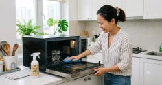 Vì sao nhiều người để một cốc nước trong lò vi sóng sau khi dùng? Mẹo nhỏ giúp việc lau chùi nhẹ nhàng hơn