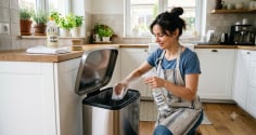 Cho một ít giấm vào thùng rác: Mẹo nhỏ giúp giảm mùi khó chịu ngày hè, nhiều người chưa biết