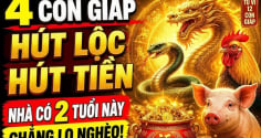 Gia Tiên Độ Lộc, 4 con giáp cứ thế nhận phúc hưởng phần