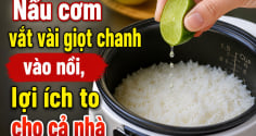 Tại sao nên vắt vài giọt chanh vào nồi cơm?