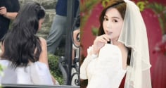 Xôn xao khoảnh khắc Ngọc Trinh đi chụp ảnh cưới