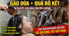 Loại quả đun nước gội đầu tóc đen bóng, hết gãy rụng