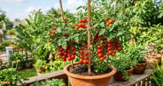 Mẹo trồng cà chua trong chậu, quả sai trĩu cành