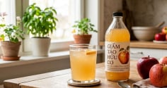 Cách uống giấm táo giảm cân, khử mùi hôi cơ thể, không hại dạ dày