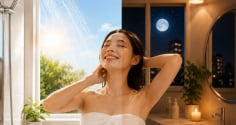 Tắm buổi sáng hay tắm buổi tối có lợi hơn?