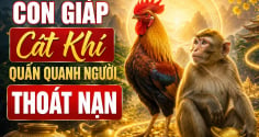 Cát Khí quấn quanh người, 4 con giáp thoát nạn, Tiền lại về từ tuổi trung niên