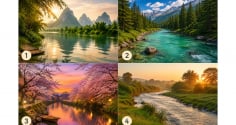  Chọn 1 dòng sông bạn thấy bình yên nhất để xem bạn cần buông điều gì lúc này