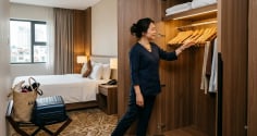 Vì sao nên mở tủ quần áo đầu tiên ngay khi vừa bước vào phòng khách sạn?