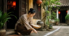 Vì sao tháng 7 âm người xưa hay rắc muối và gạo quanh nhà