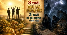 3 tuổi Tốt Số thắng đời, 2 tuổi bị tai ương rình rập trong tháng 7 Âm
