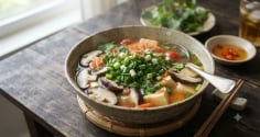 Cách nấu canh đậu hũ nấm hương ngon