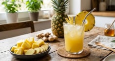 Cách uống nước ép dứa gừng giảm cân, làm sạch ruột