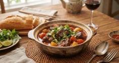 Cách nấu bò sốt vang ngon nhanh nhừ
