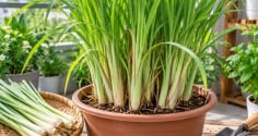 Cách trồng cây sả trong chậu để đẻ nhiều nhánh, trồng 1 lần thu hái nhiều năm